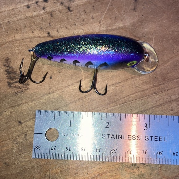 Vintage Manns Loudmouth II fishing lure /  Hooks - Picture 9 of 10